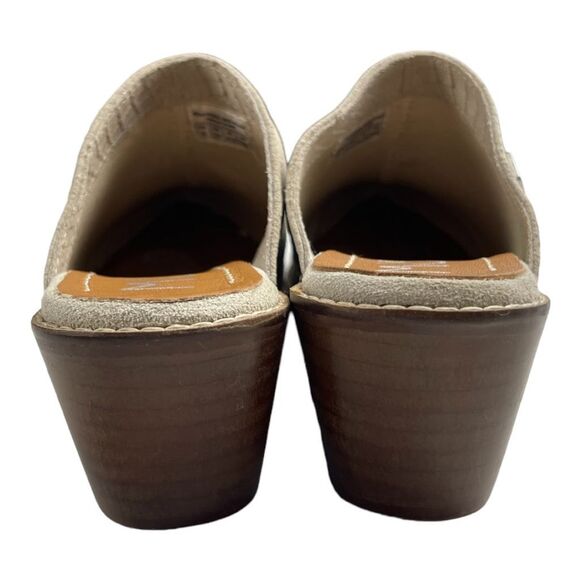 New! Musse And Cloud Women's Helen Textured Block Heel Mule Shoes Ice Size 6 NWT - Picture 14 of 16